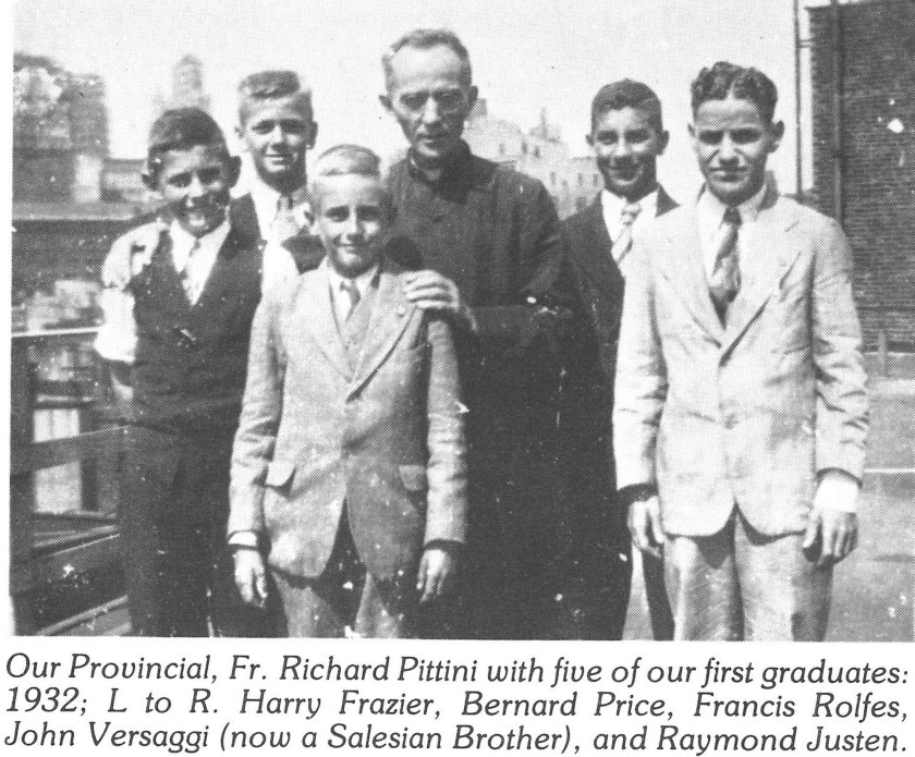 Father Richard Pittini and Five of the First Graduates