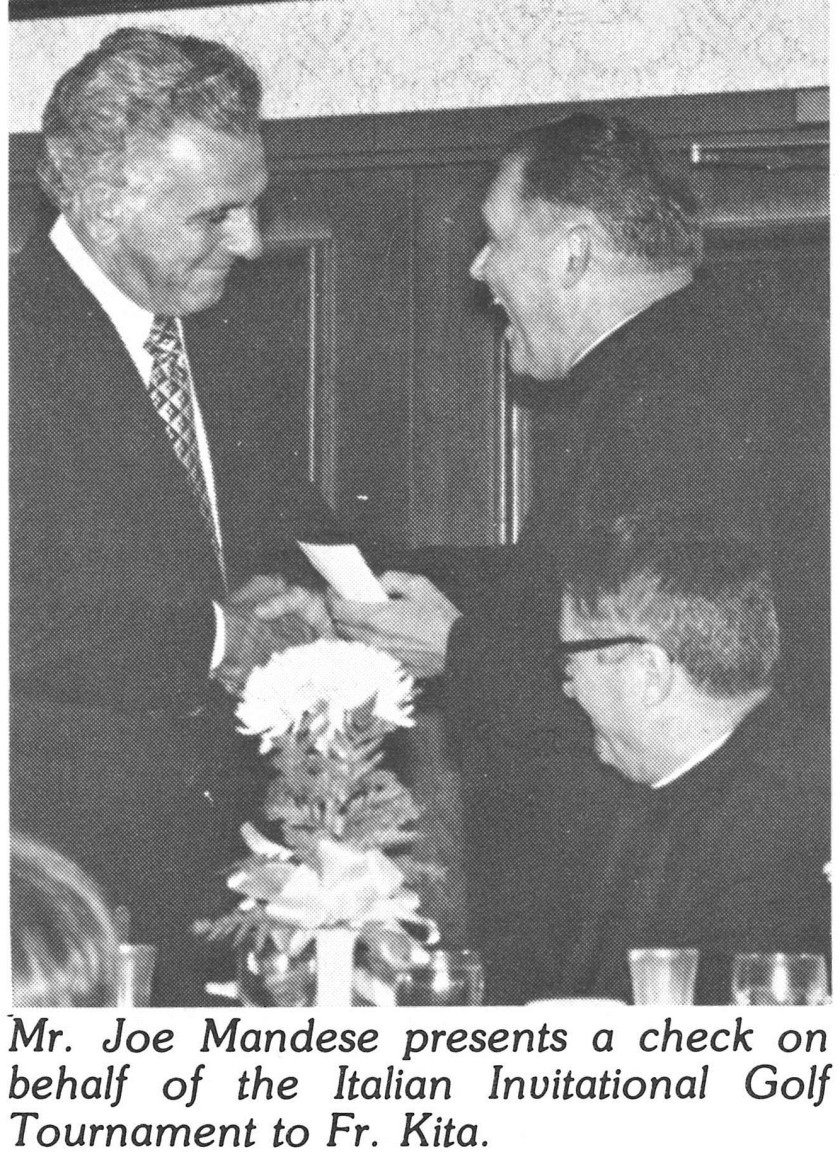 Joe Mandese and Father Kita